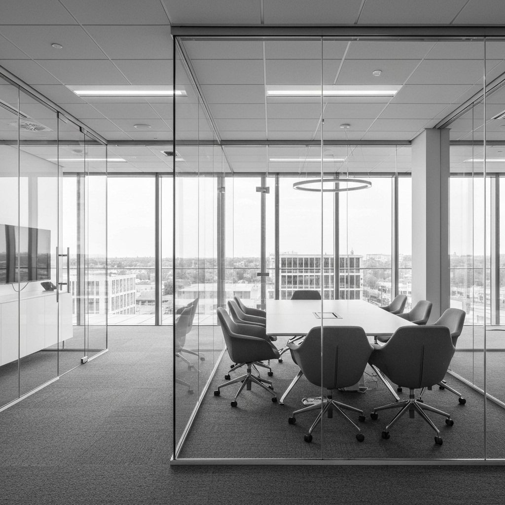 Modern office conference room